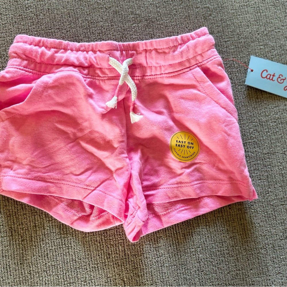 Cat & Jack Pink Girls' Pull-On Shorts